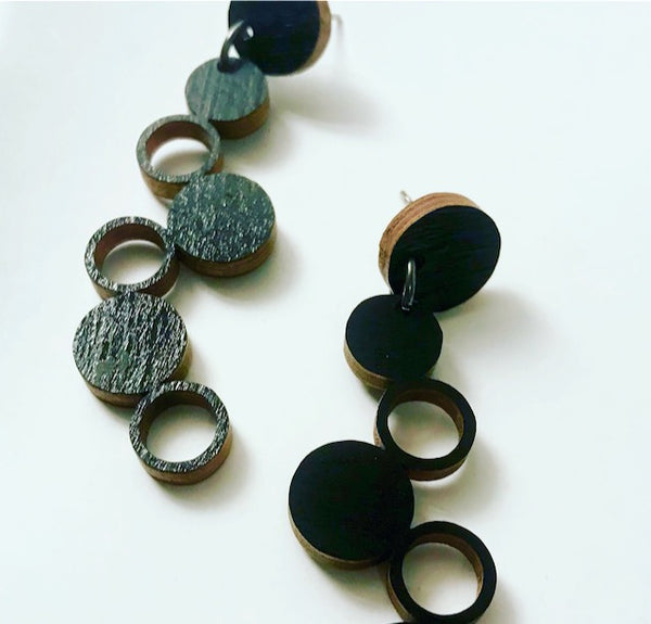 COCOON Bubble korvakorut, black, Made in Finland