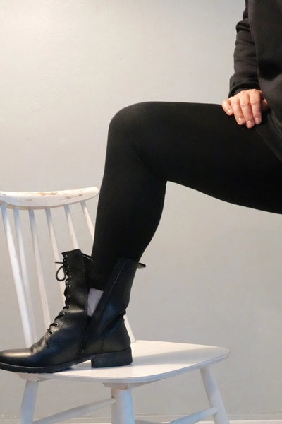 SUSIE merinoleggarit, musta, made in Finland