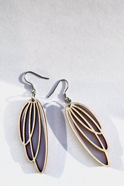 COCOON Midi korvikset,koivu, made in Finland